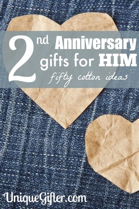 second anniversary gift for him